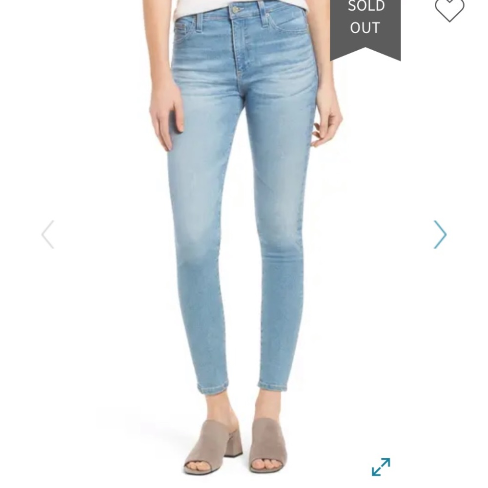 AG jeans Farrah high waist crop skinny jeans